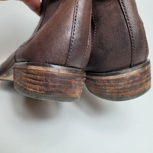Arturo Chiang Averly  Brown Leather Chelsea Boot  Slip On Ankle Size Size 7 - Picture 5 of 8